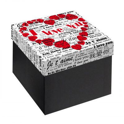 AP Caja Regalo 11x11x10 cm Modelo I Love You