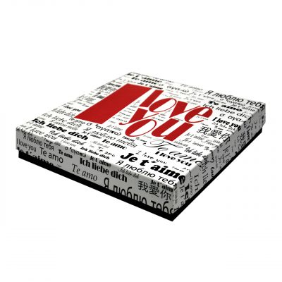 AP Caja Regalo 23x23x4 cm Modelo I Love You