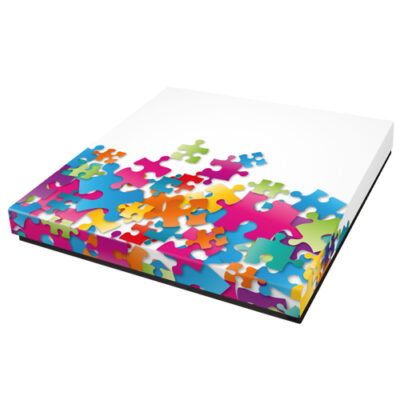 AP Caja Regalo 23x23x4 cm Modelo Puzzle