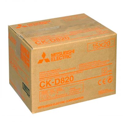 Mitsubishi Papel Térmico CK-D820 Rojo (10x15=860) (15x20=430)