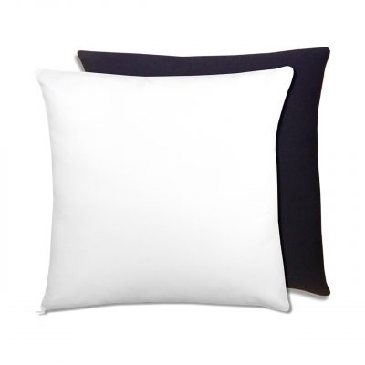 AP Cojin Funda Luxe Personalizable 45x45 Cuadrado Blanco / Azul Marino