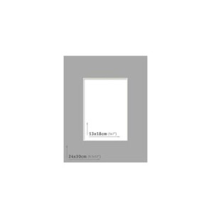 AP Passpartout 24x30 (13x18) Gris Oscuro