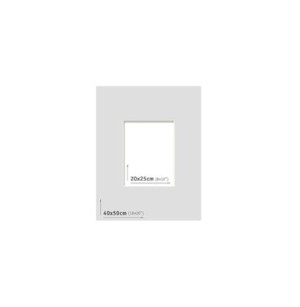 AP Passpartout 40x50 (20x25) Gris Claro