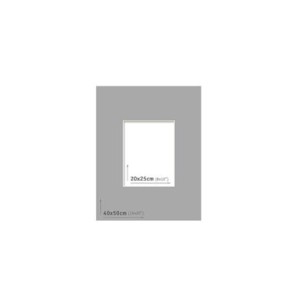 AP Passpartout 40x50 (20x25) Gris Oscuro