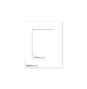 AP Passpartout 50x60 (30x40) Blanco