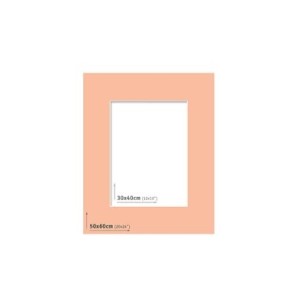 AP Passpartout 50x60 (30x40) Salmón