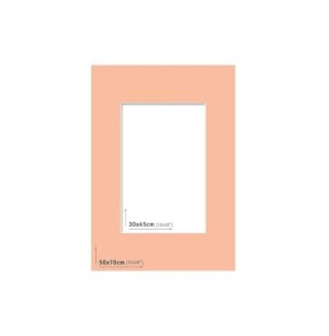 AP Passpartout 50x70 (30x45) Salmón