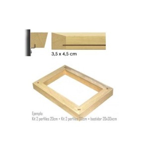 AP Bastidor para lienzos (3,5x4,5) Kit 2 Perfiles 180Cm