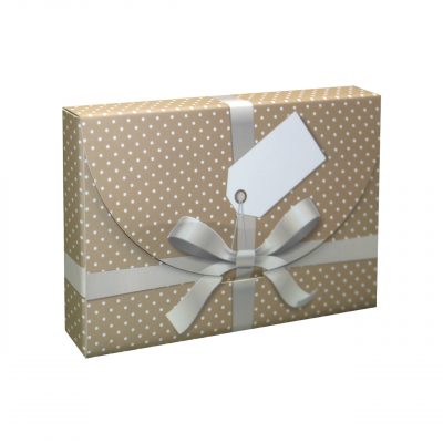 AP Estuche Regalo 20x15x2 cm Mod. Lazo Blanco