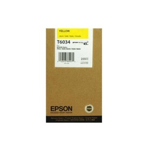 Epson Stylus Pro Cartucho Tinta T6034 Amarillo 220 ml