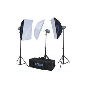Fotima Iluminación Kit Flash Estudio 3x200W FTF-200