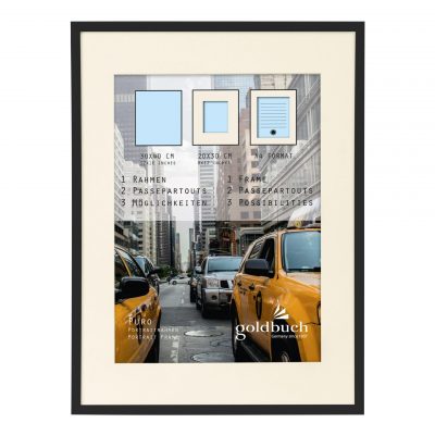 Goldbuch Puro 30x40 cm Marco Fotos Plástico cm Negro