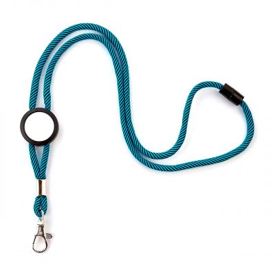 Gamax Cinta Cuello Personalizable ajustable con mosquetón Azul