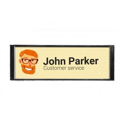 Gamax Identificador Personalizable Antracita 64x22 mm