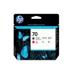 HP 70 Ink Cartridge Matte Black + Red Head Ink Cartridge