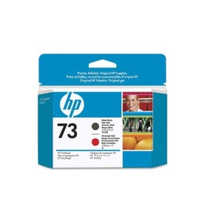 HP 73 Cartucho Tinta Cabezal Matte Negro + Rojo