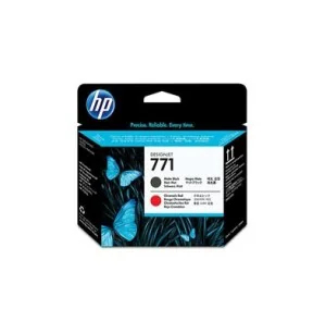 HP 771/773 Cartucho Tinta Cabezal Negro mate + Rojo cromatico