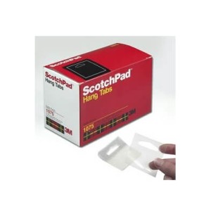 3M Scotch Hang Tabs Gancho Adhesivo 1075/6 (500 unid)