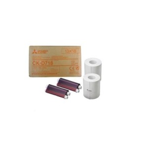 Mitsubishi Papel Térmico CK-D718 13x18 Rojo 460 Fotos