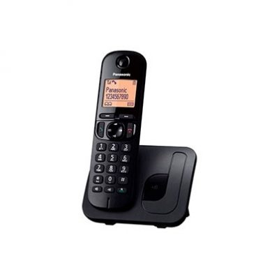 Panasonic Teléfono inalámbrico TGC210 Negro + Base