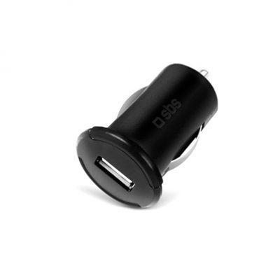 SBS Car Compact Charger 1xUSB 12/24V 1000 mAh Black