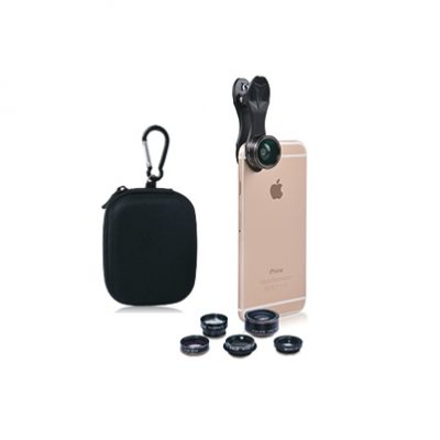 Swiss+Go Kit lentes 5 en 1 + funda para smartphone