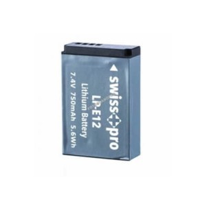 Swiss+Pro Batería LP E12  750mAh