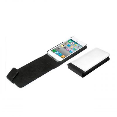 AP Carcasa iPhone 4/4s Funda Polipiel Negra