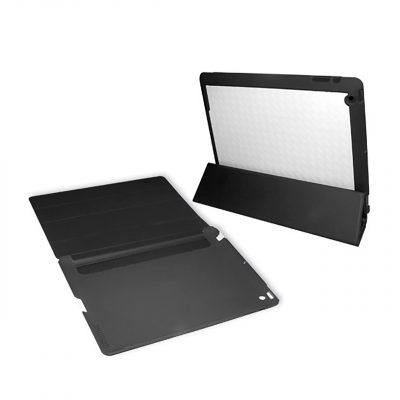 AP Carcasa iPad 2/3/4 Carcasa Plástico Negra con Tapa/Soporte