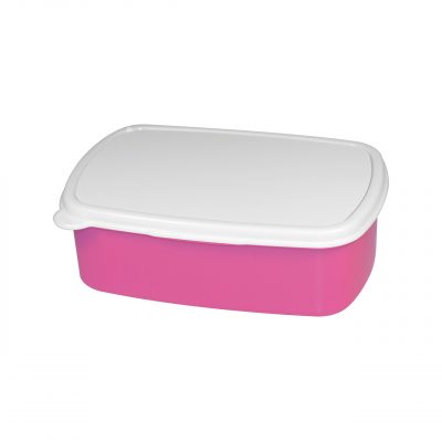 AP Fiambrera Personalizable Plástico Rosa, con hoja aluminio