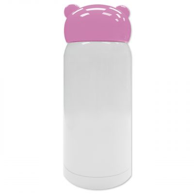 AP Botella 320ml/11oz Personalizable Termo Acero Inoxidable Blanco/Rosa