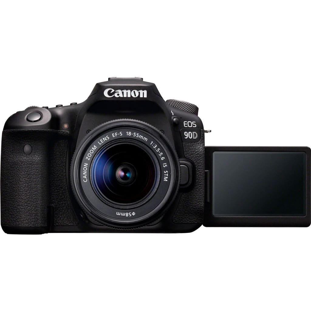 Canon Cámara Reflex Eos 90D Kit Objetivo EFS 1855mm F45.6 IS STM