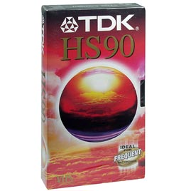 TDK VHS E 90 HS Cinta Video