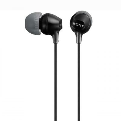 Sony MDR-EX15LP Headphone 8Hz-22kHz, Cable 1.2 mts, Black