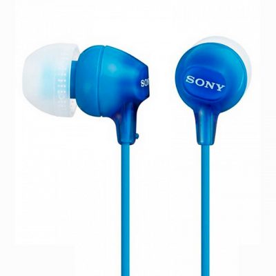 Sony Auricular MDR-EX15LP 8Hz–22kHz, Cable 1.2 mts, Azul
