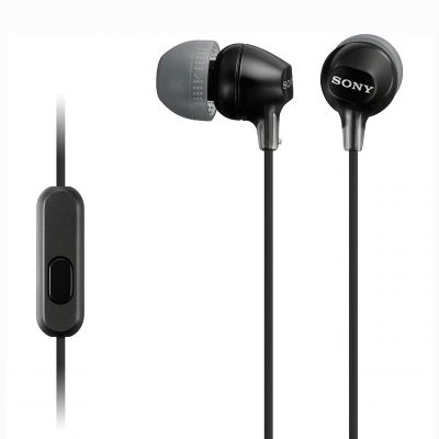 Sony Auricular MDR-EX15APB 8Hz-22kHz,16 Ohm, cable 1.2 mts, con Micro Negro