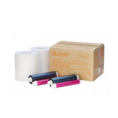 Mitsubishi Papel Térmico CKD723 15x23 360 fotos Rojo