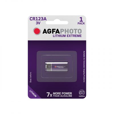 AgfaPhoto Extreme Pila CR123, 3V, Pack 1 ud.