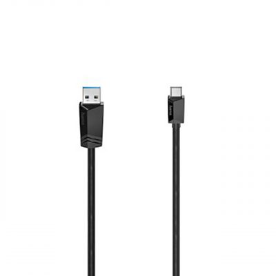 Hama Cable USB Tipo C- USB A 3.0 0,75m, 500 Mb/s, 3A