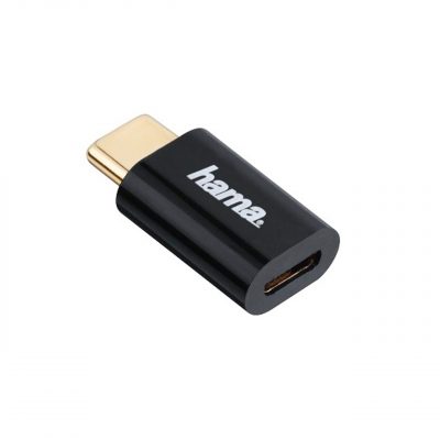 Hama Adaptador USB Tipo C - Micro USB B H, 480 Mb/s