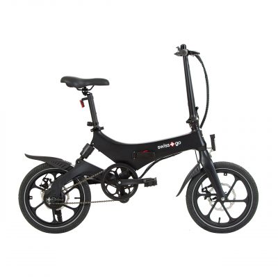 Swiss+Go BK-16 eBike Bicicleta Eléctrica Plegable Rueda 16", Motor 250W,Bat.36V 6,4 A