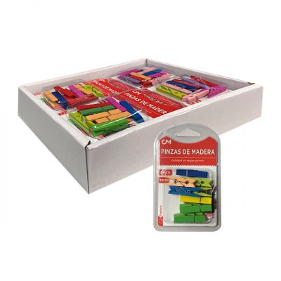 AP Pack Mini-Pinzas Colores surtidos Blíster 8 unidades