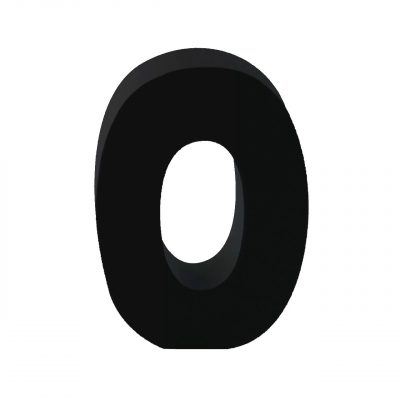 AP Letra Decorativa MDF - núm. 0  15x18  Negra