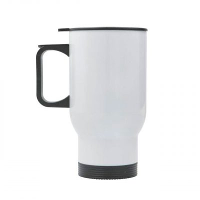 AP Taza Metálica Personalizable 14oz 415 ml con Tapa Negra