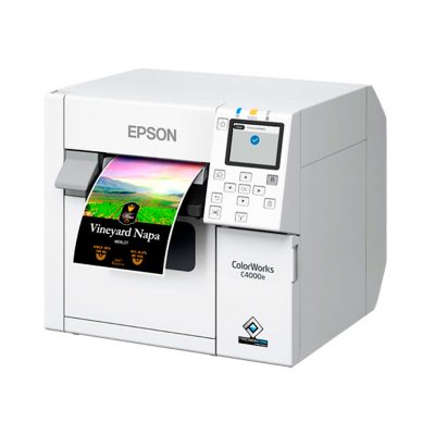Epson ColorWorks CW-C4000e (BK) impresora etiquetas Color, Tinta Negra Brillo