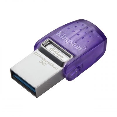 Kingston Pendrive Usb  64Gb MicroDuo OTG 3C USB 3.2 Tipo A y Tipo C, 200MB/s