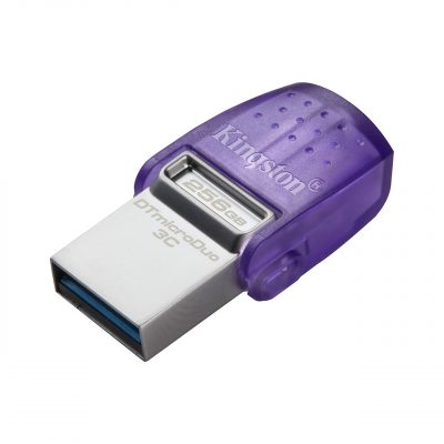 Kingston Pendrive Usb 256Gb MicroDuo OTG 3C USB 3.2 Tipo A y Tipo C, 200MB/s