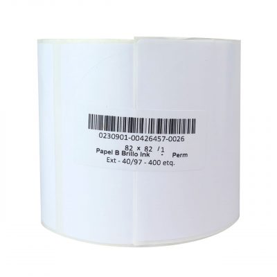 AP Etiqueta para ColorWroks Redonda Papel Brillo 80mm Bobina 400 Etiq.