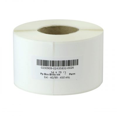 AP Etiqueta para ColorWorks Rectangular Polipropileno Brillo 50x75mm Bobina 450 Etiq.