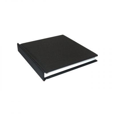 AP TexBook Álbum de Pegar 10x10 cm Tela Negra con 20 páginas blancas